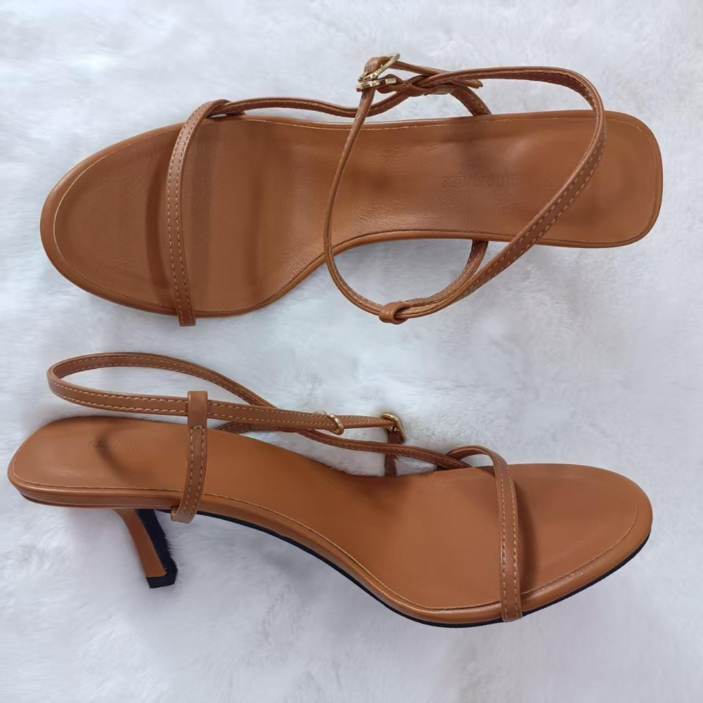 Casual Sandal Leather - Sandales d'été pour femmes, nouvelles, avec