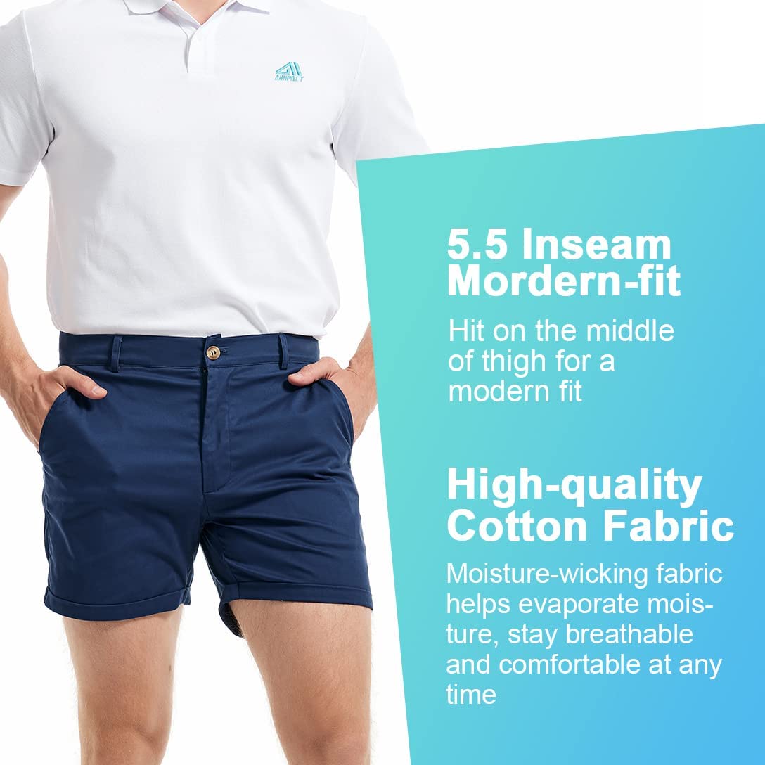 Shorts Chino Slim - AIMPACT-Short chino slim pour homme, taille