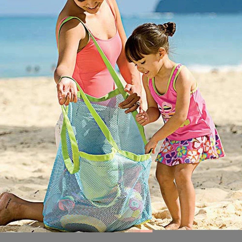 Beach Towel Large - Sac en filet portable pour enfants,