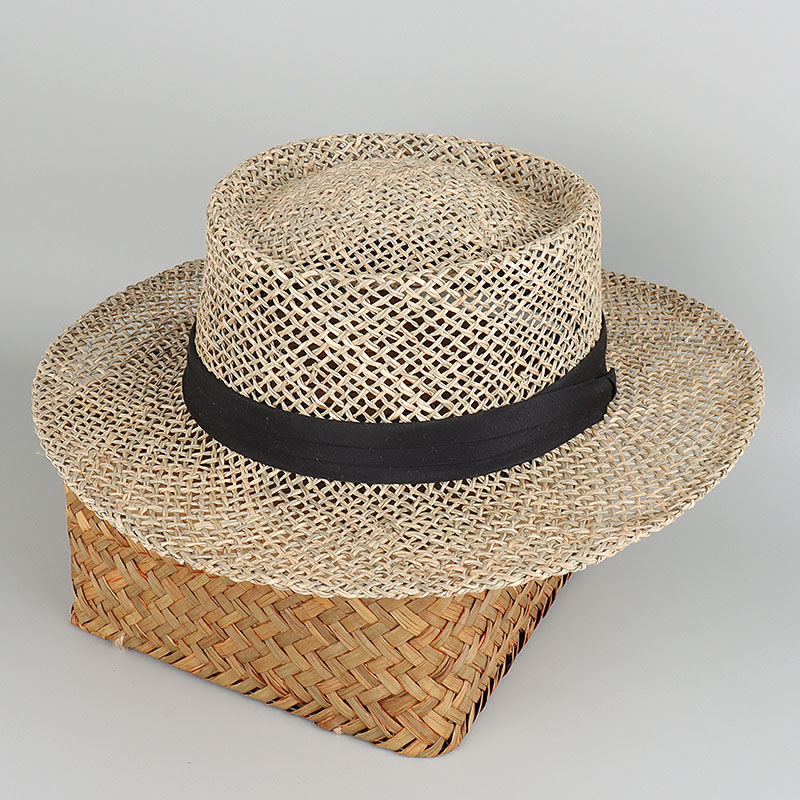 Bucket Hat Straw - 100% herbes naturelles Panama plage chapeau