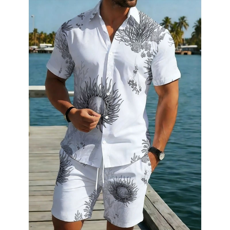 Ensemble chemise et short hawa - Resort Shirt Floral avis et prix