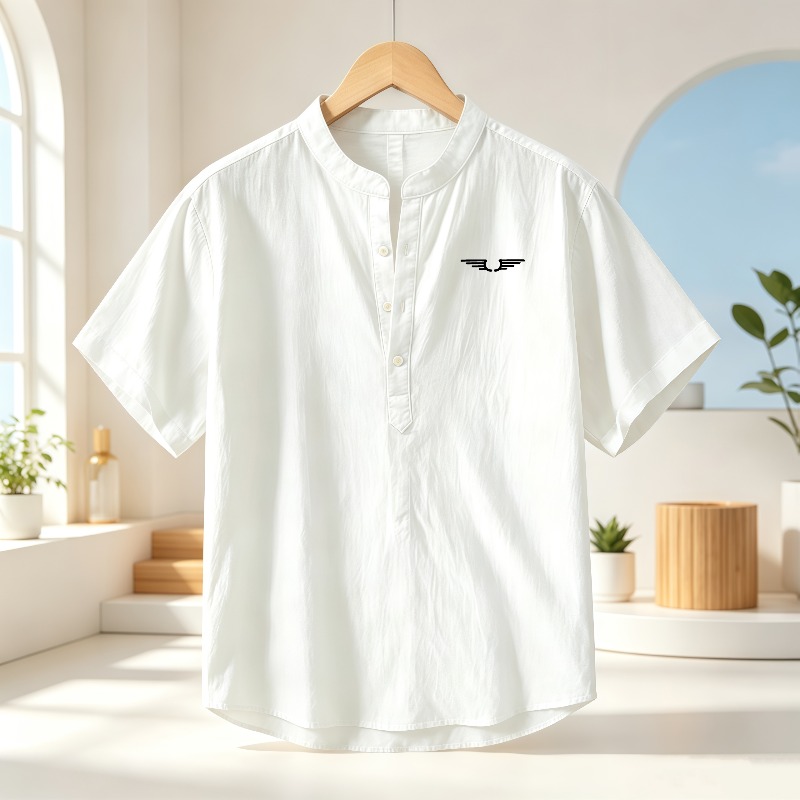 Chemise à manches courtes pour - Linen Shirt Breathable avis et prix