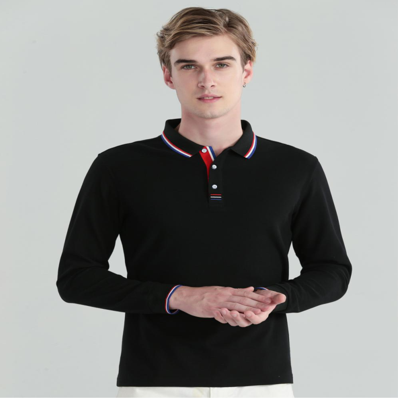 Polo à manches longues d'autom - Polo Shirt Pique avis et prix